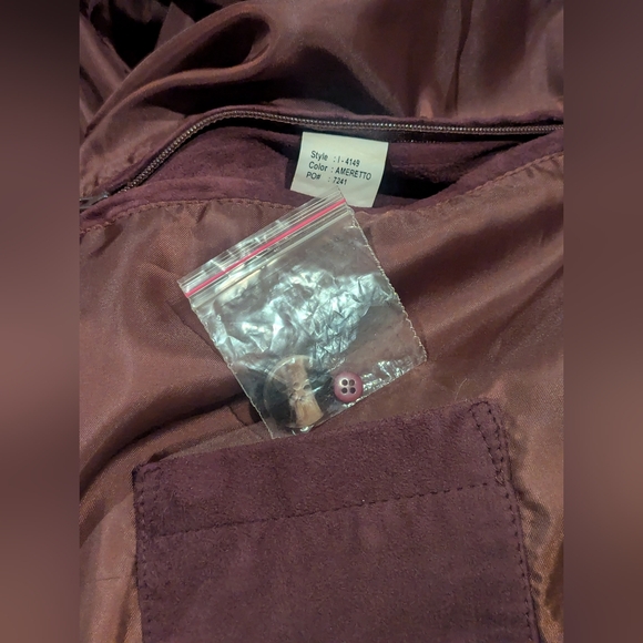 VTG- Golden Bear XL Suede Leather Coat Jacket Blazer - Picture 8 of 16